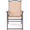 Costway Set of 2 Patio Folding Sling Back Chairs Camping Deck Garden Beach Yellow